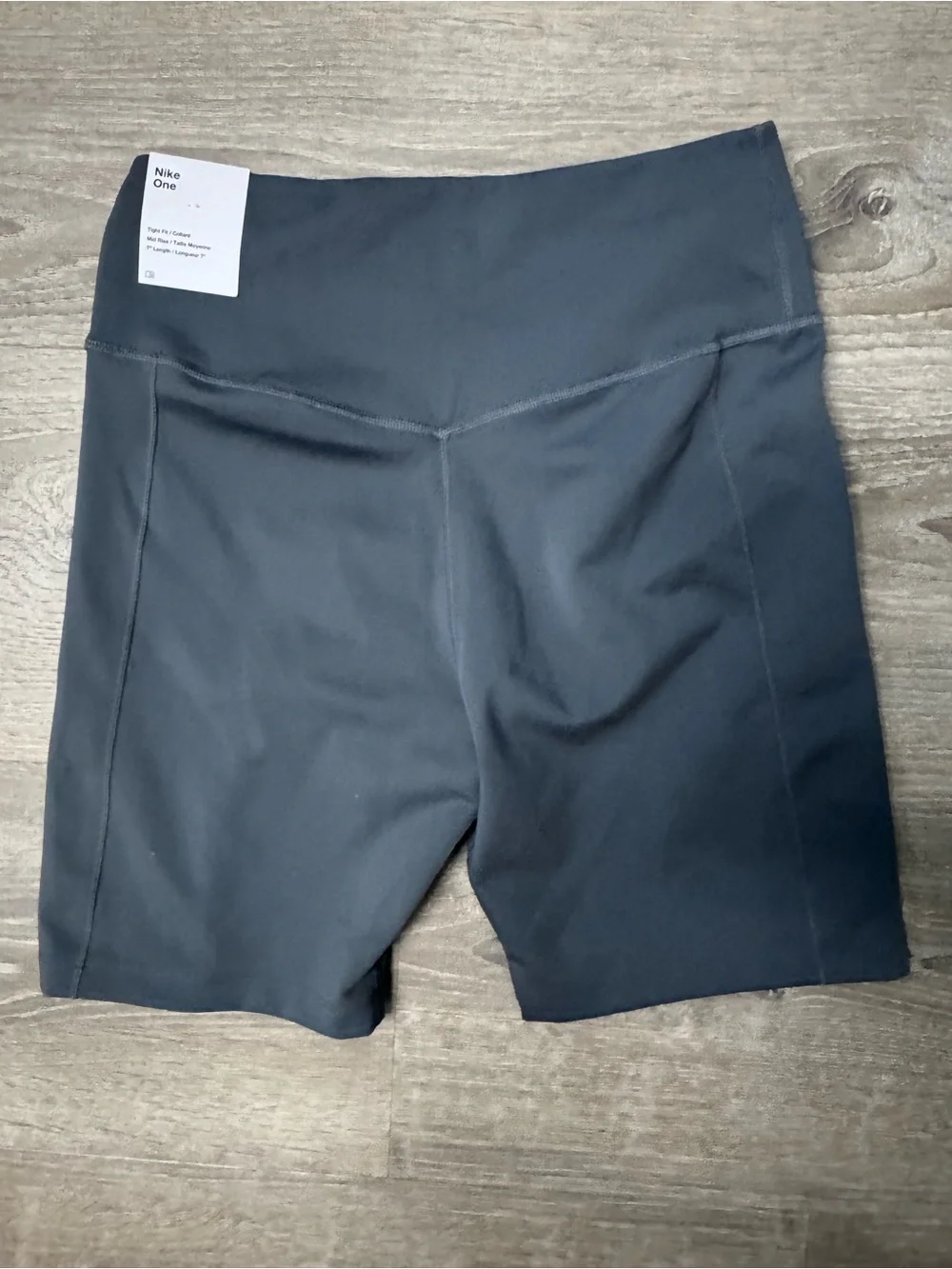 Nike Women's Charcoal Grey High-Rise Bike Shorts